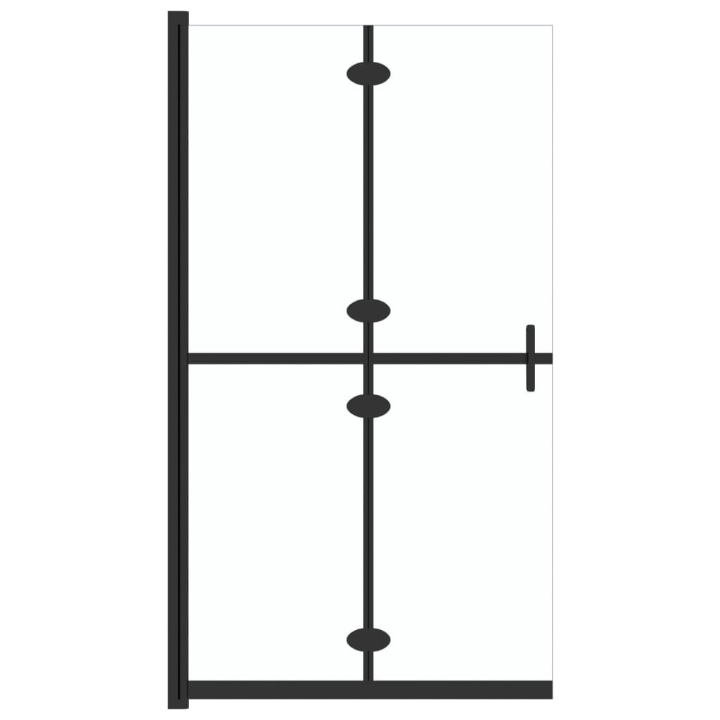 vidaXL átlátszó ESG üveg összecsukható zuhanyfal 80 x 190 cm