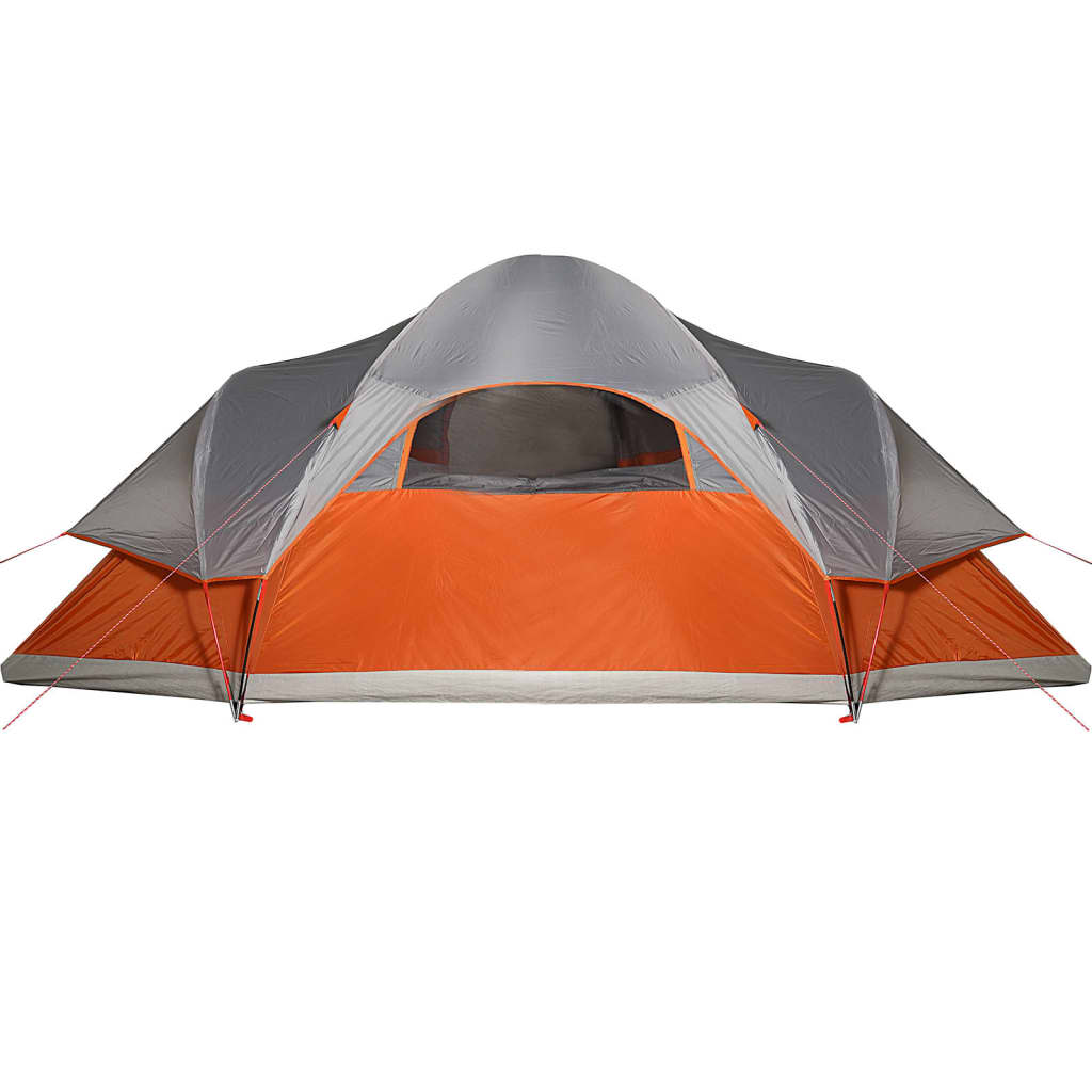 vidaXL 9 személyes narancssárga vízálló kupolás családi sátor
