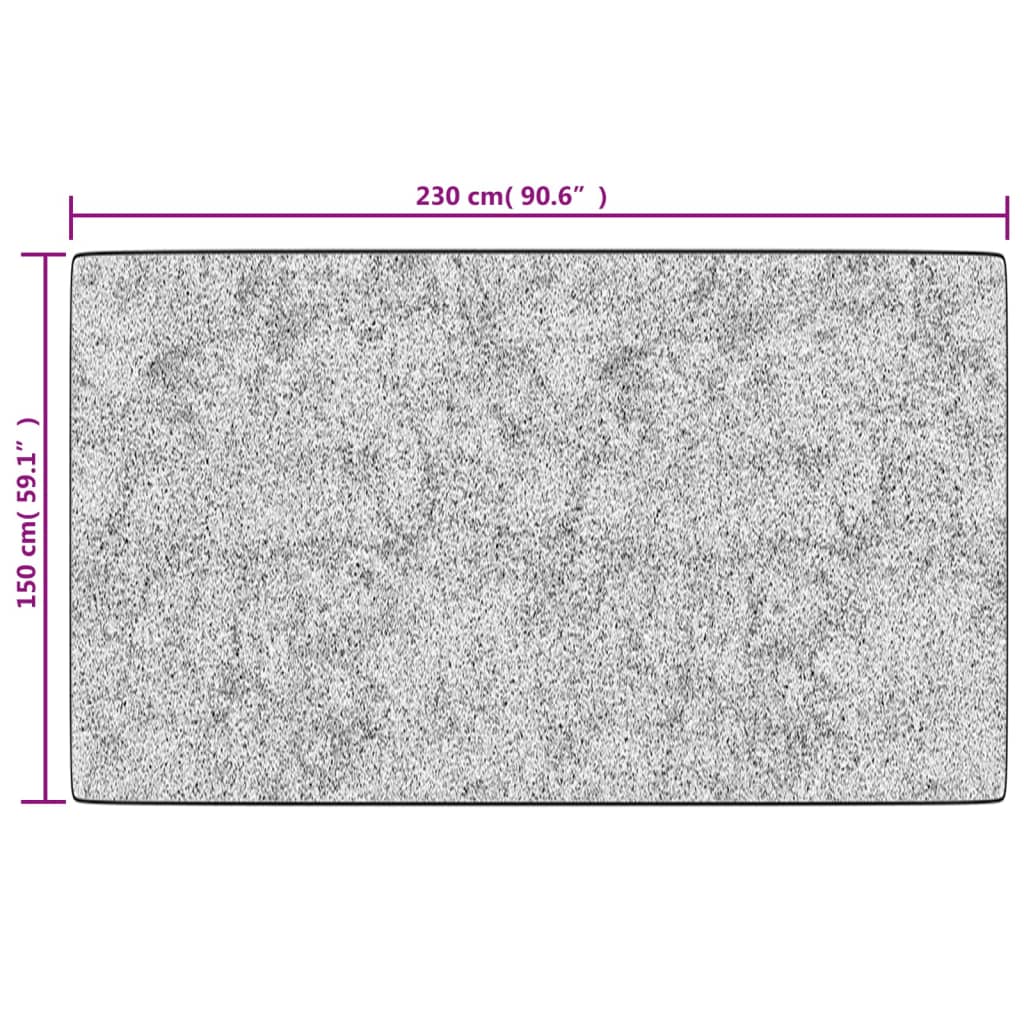 vidaXL szürke mosható csúszásgátló szőnyeg 150 x 230 cm