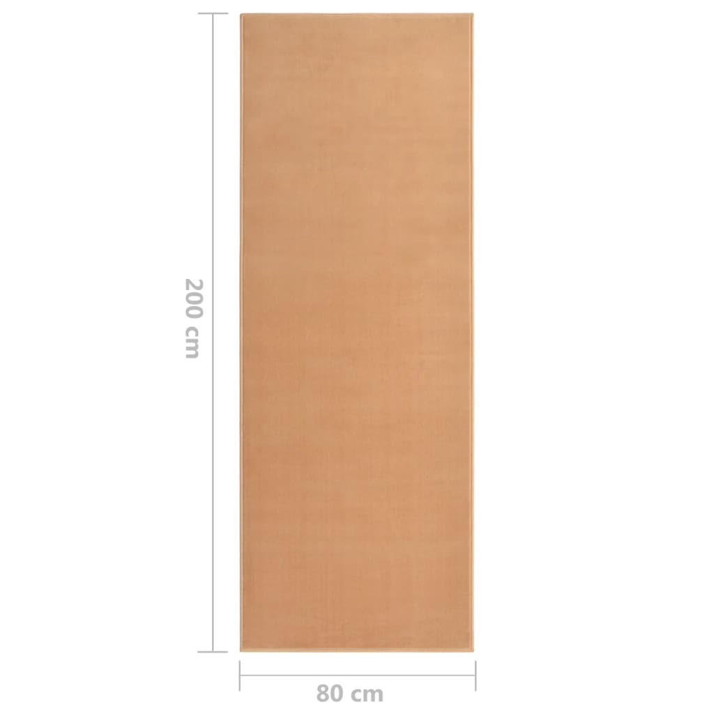 vidaXL bézsszínű BCF futószőnyeg 80 x 200 cm