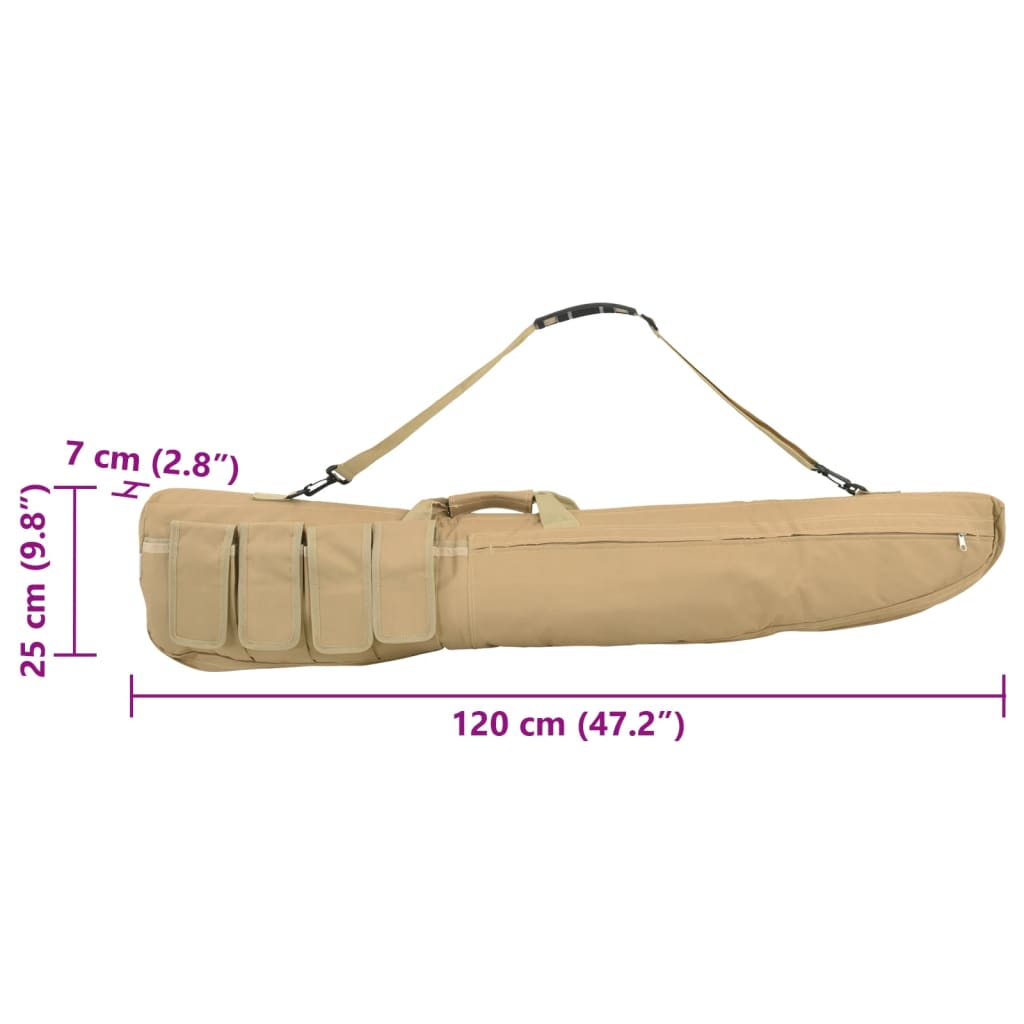 vidaXL oxford szövet puskatáska vállpánttal 120 cm