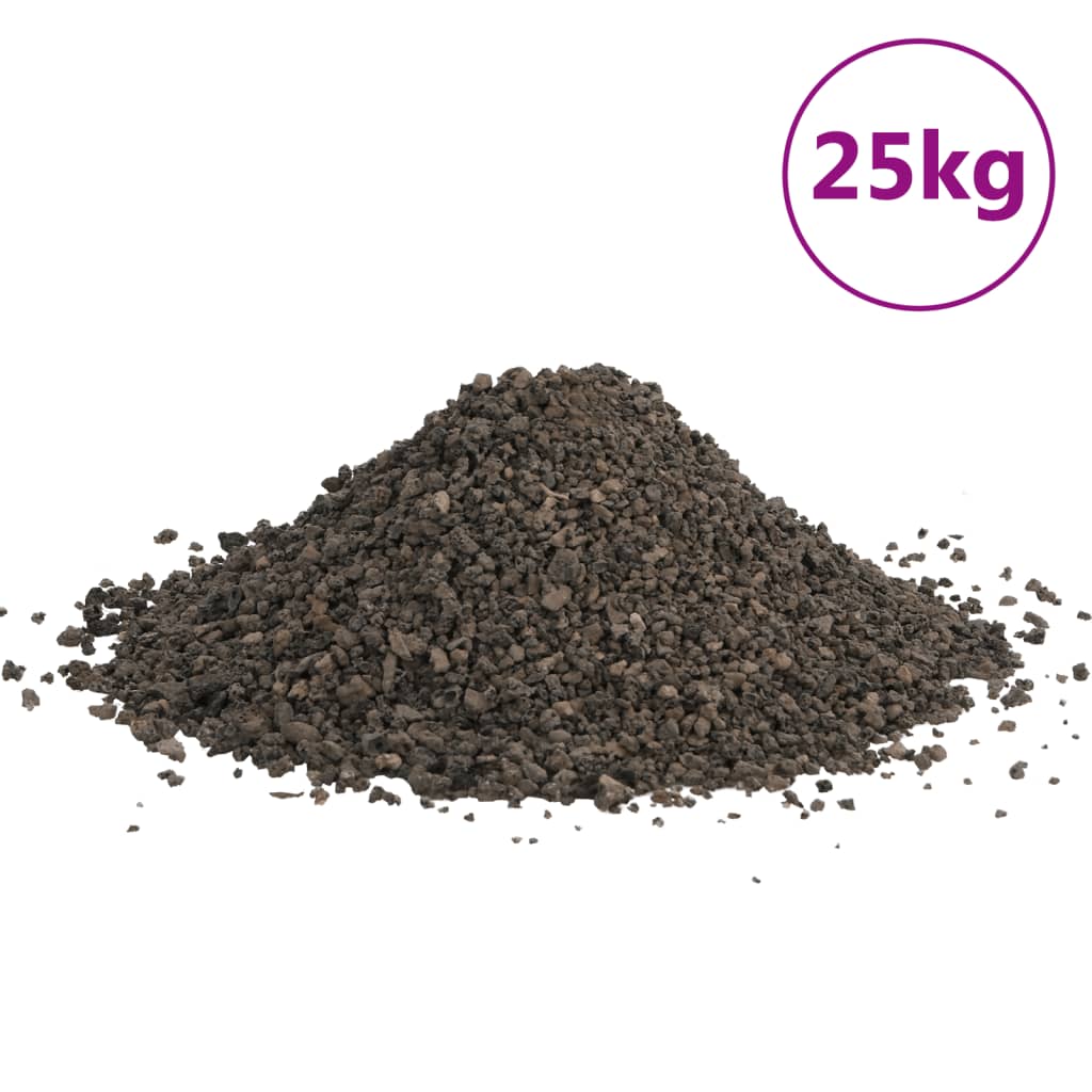 vidaXL fekete bazaltkavics 25 kg 3-5 mm