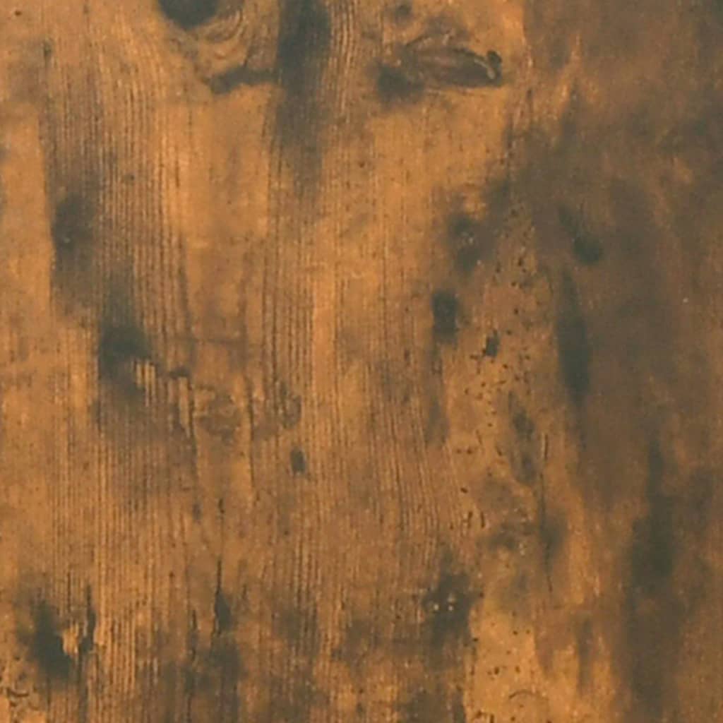 vidaXL 2 db füstös tölgyszínű szerelt fa fali kockapolc 100x15x30 cm