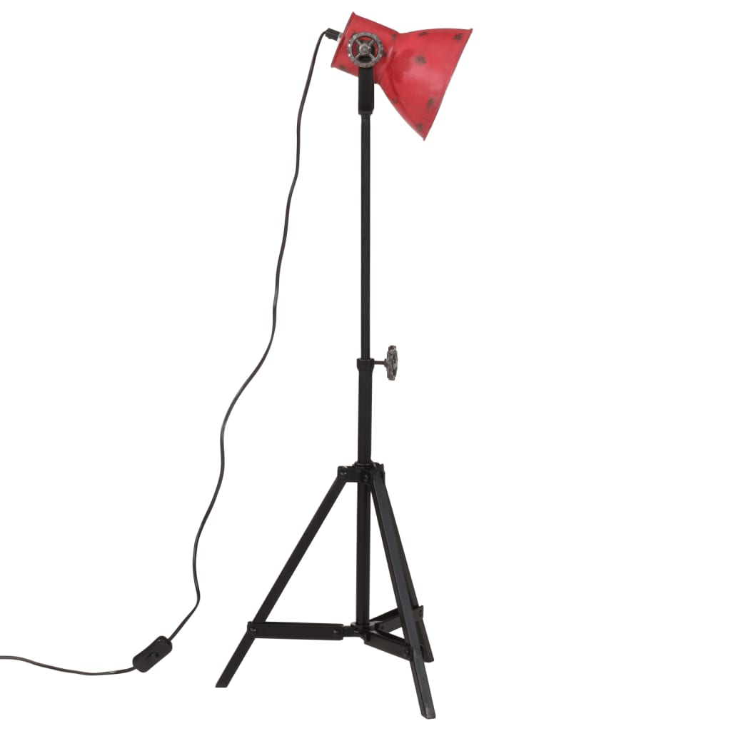 vidaXL kopott piros állólámpa 25 W 35x35x65/95 cm E27